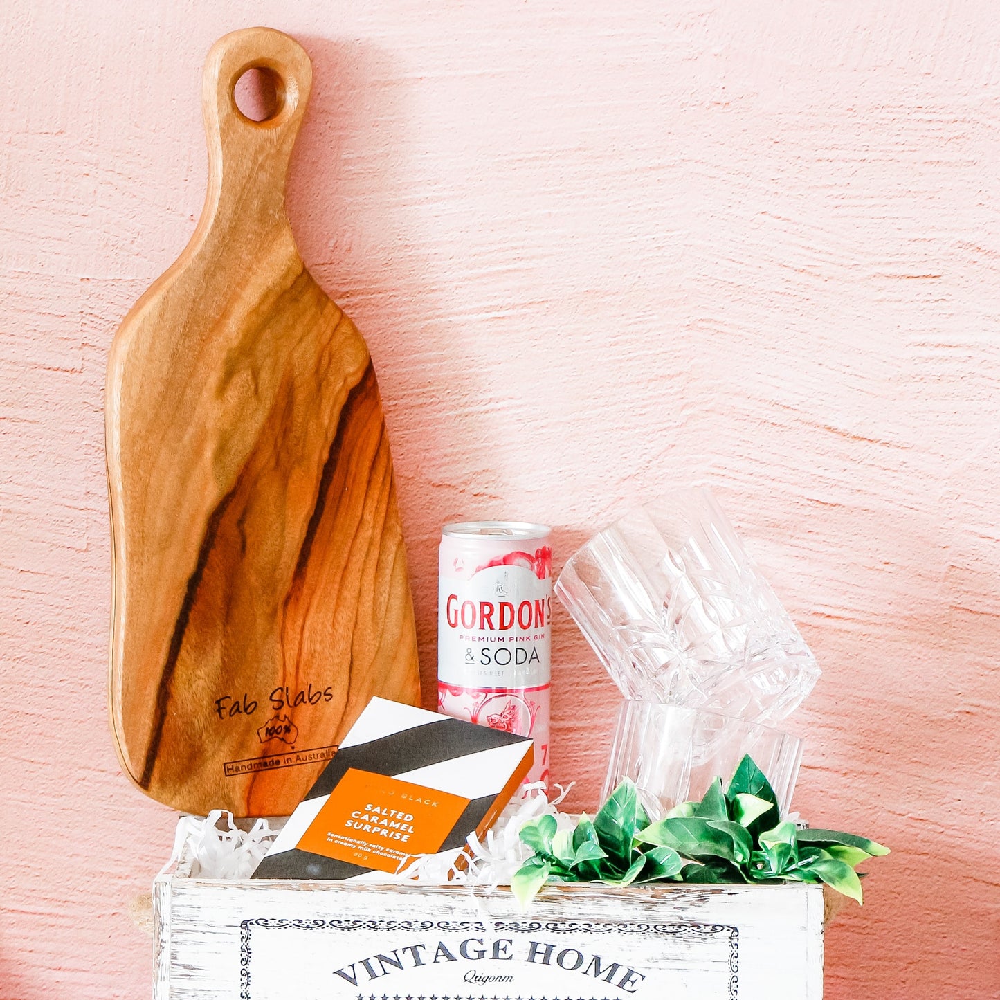 Small Wooden Paddle - Square Edge