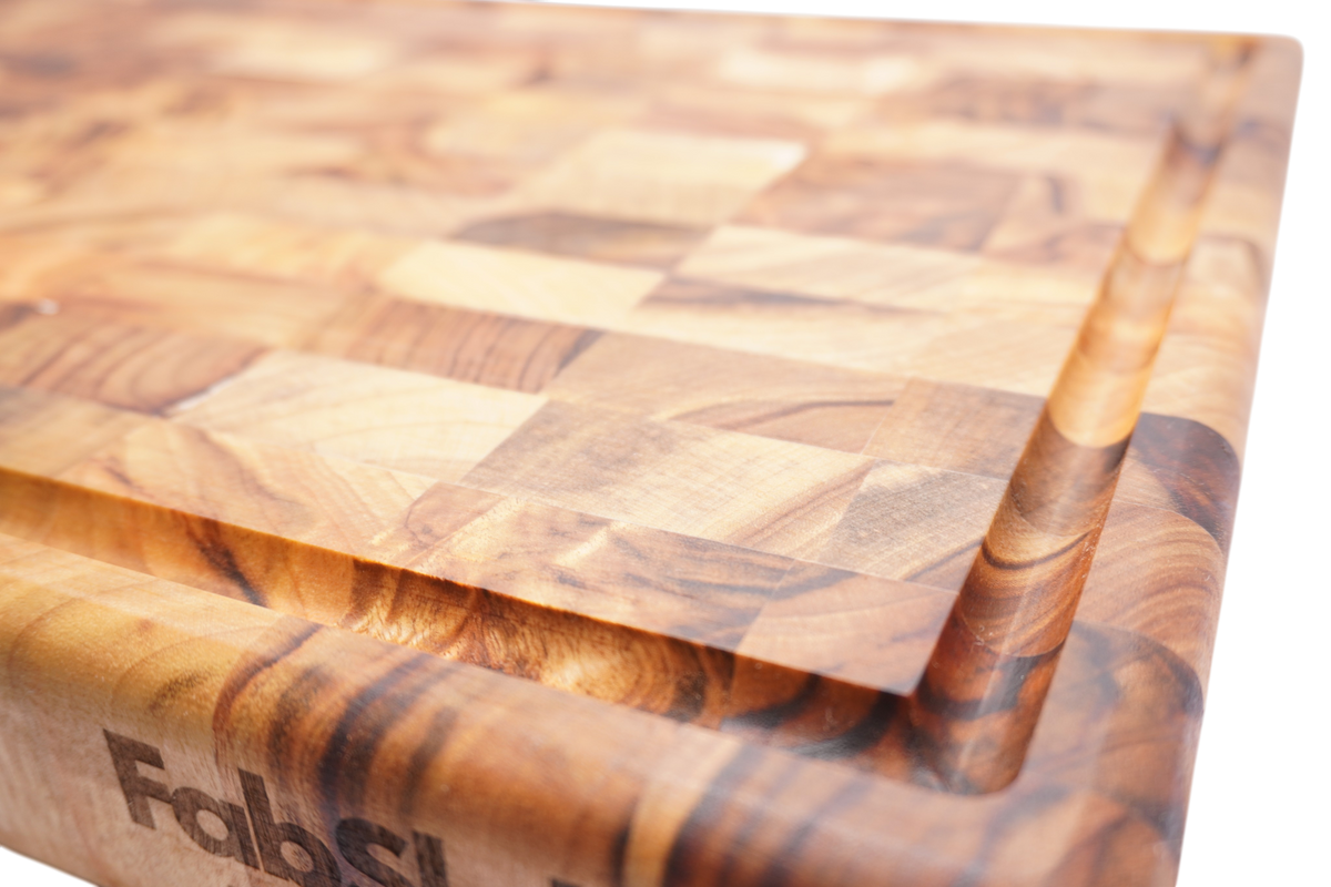 Wooden Premium End Grain Butcher's Block - Large