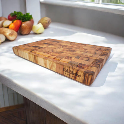 Wooden Premium End Grain Butcher's Block - Small