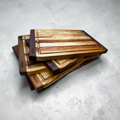 Wooden Brisket Board with Juice Groove & Handles